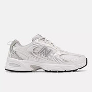 NB WHITE con SILVER METALLIC